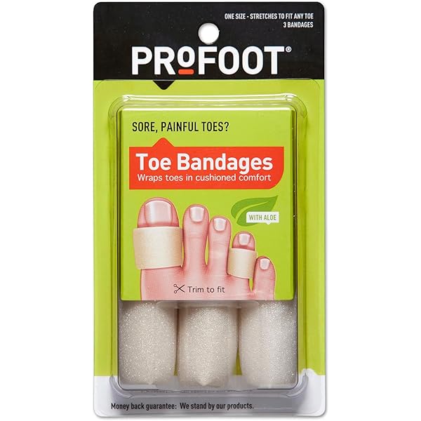 Amazon.com: ProFoot Toe Bandages One Size 3 Each (Pack of 12